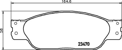 HELLA PAGID 8db355006811 -  Комплект тормозных колодок, дисковый тормоз